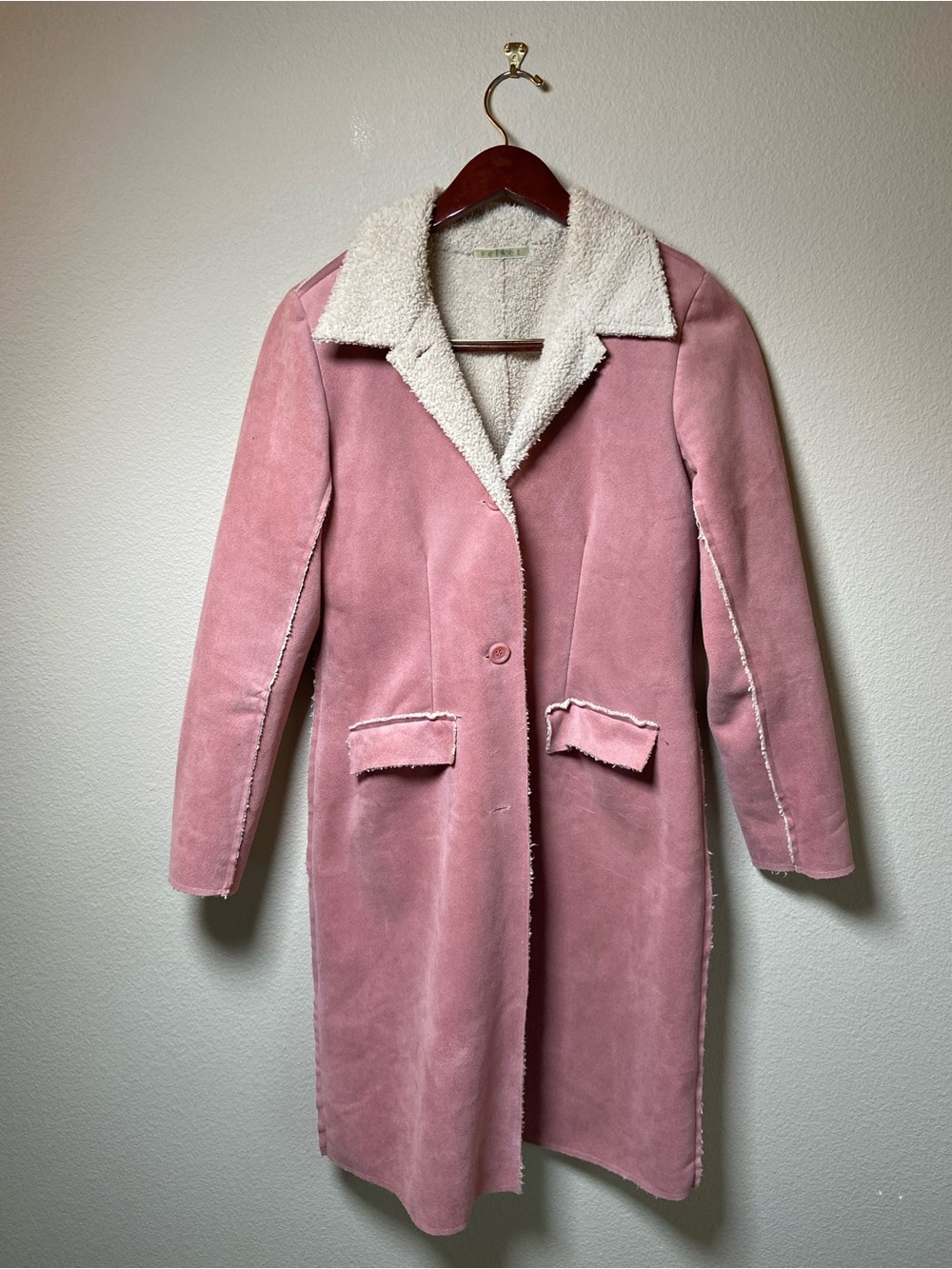 Velvet by Graham & Spencer Faux Suede Sherpa Lined Trench Coat